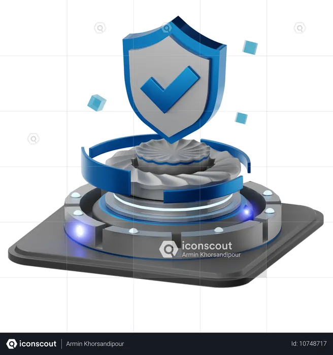 Sicherheit prüfen  3D Icon