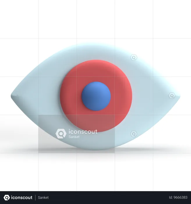 Vision  3D Icon