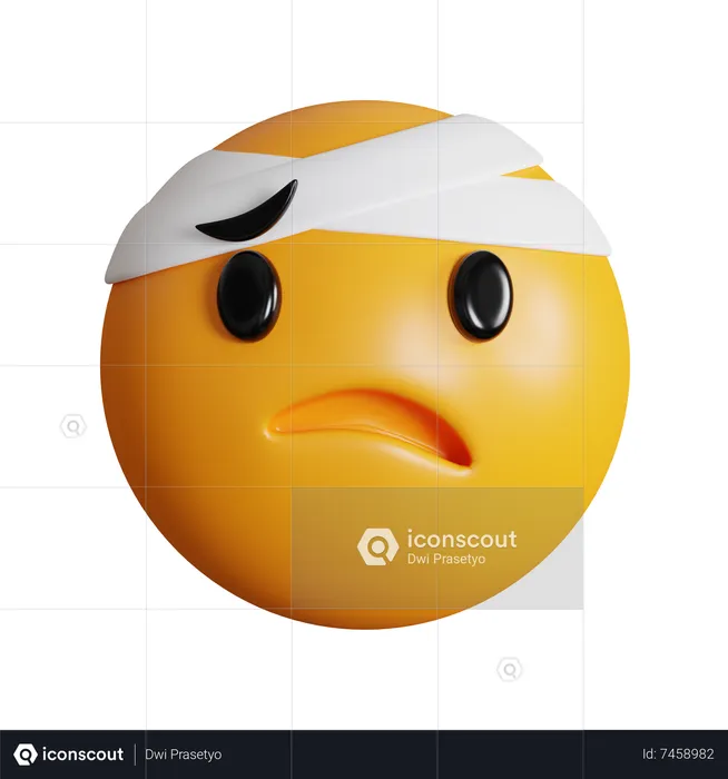 Sick Emoji 3D Icon