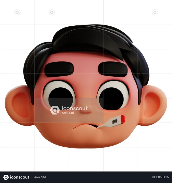 Sick Emoji Emoji 3D Icon