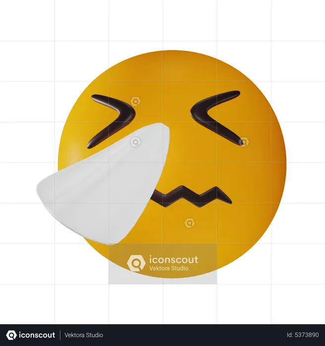 Sick EMoji Emoji 3D Icon