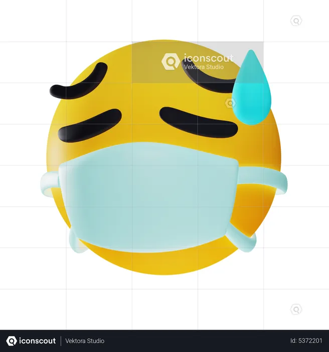 Sick Flu Emoji Emoji 3D Icon