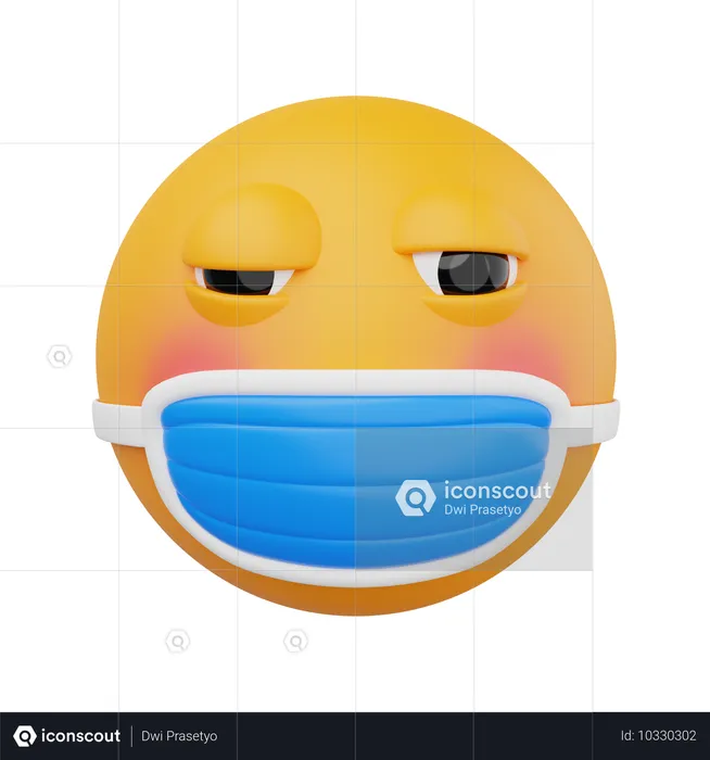 マスクで病気 Emoji 3D Icon