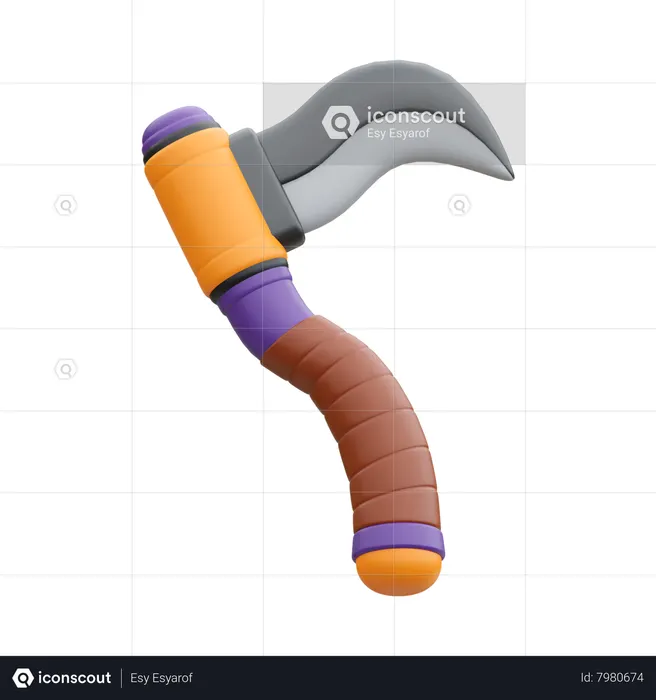 Sickle  3D Icon