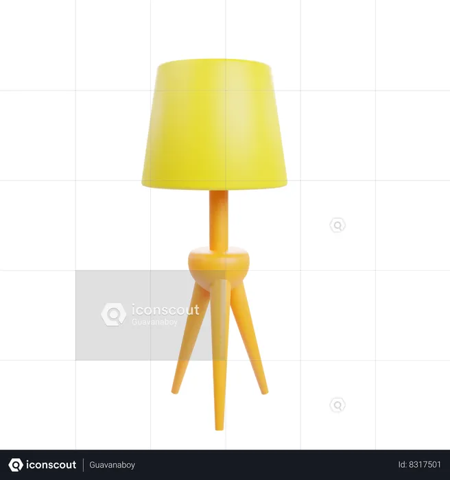 Side Lamp  3D Icon