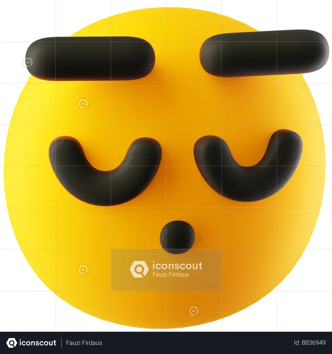Sighing emoji Emoji 3D Icon
