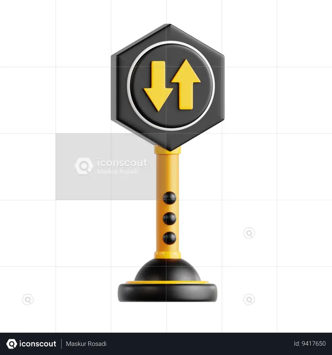 Sign Board  3D Icon
