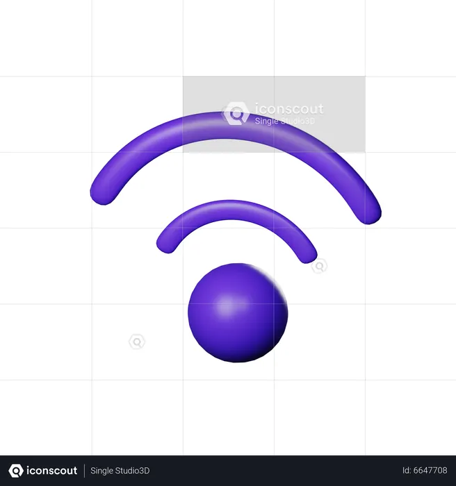 Signal faible  3D Icon