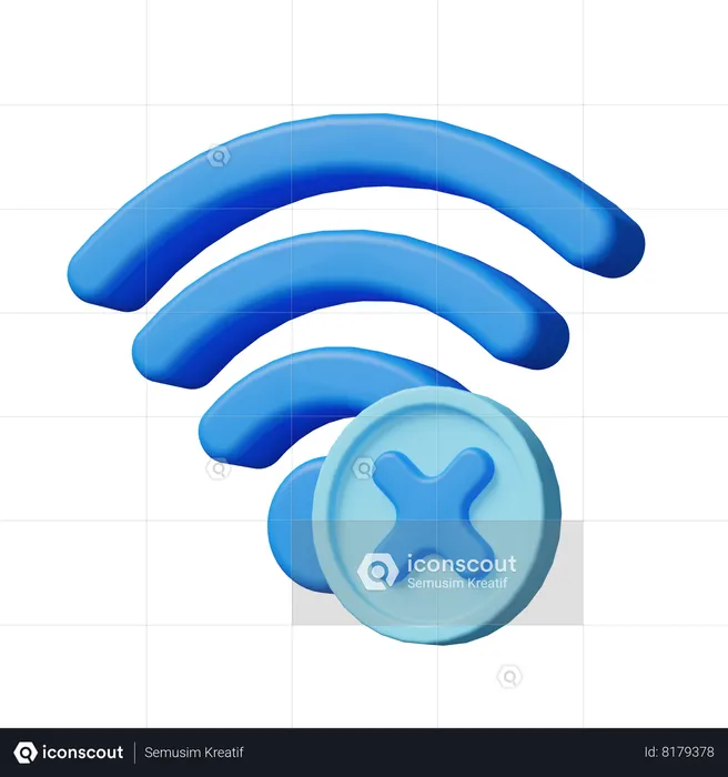 Signal not found 3d icon download in png obj or blend format