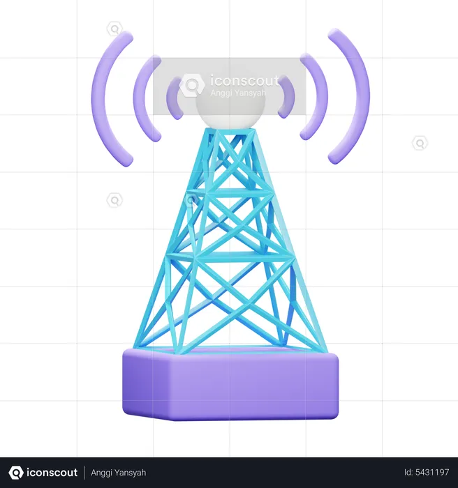 Signal Tower  3D Icon