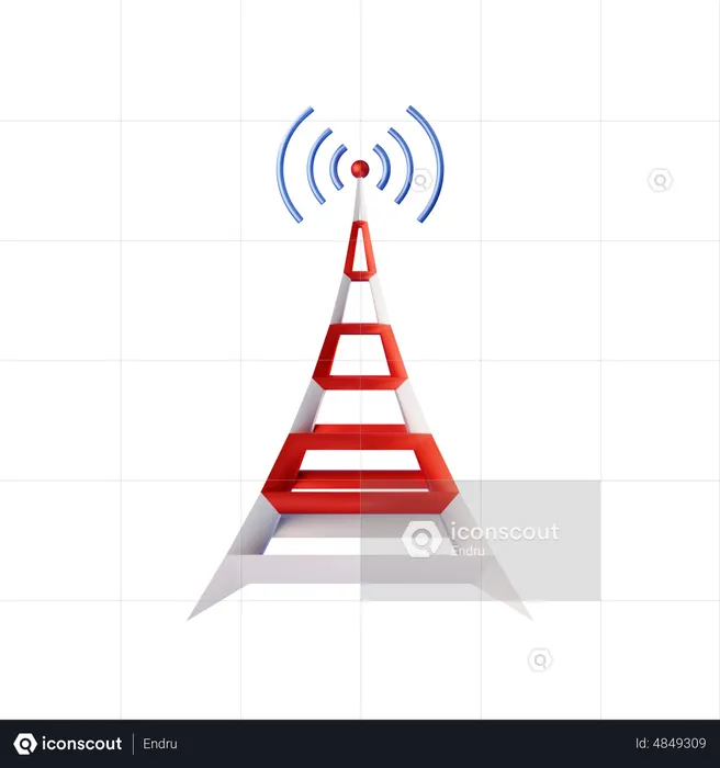 Signal Tower  3D Icon