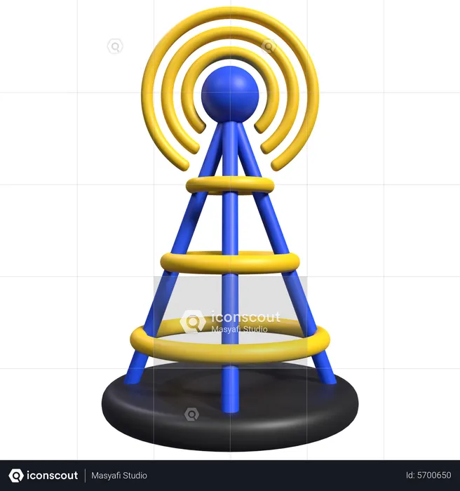 Signal Tower  3D Icon