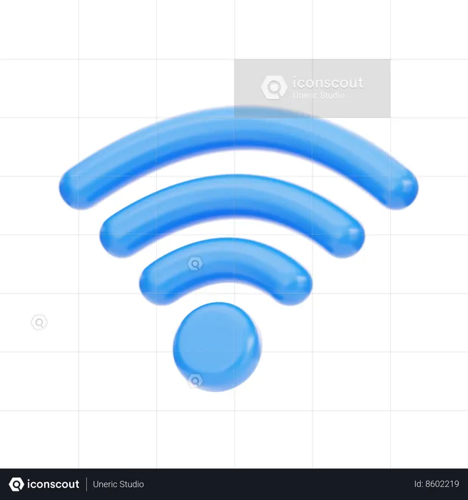 Signal Wi-Fi  3D Icon