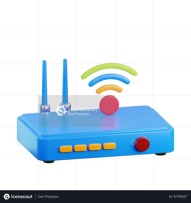 Signal Wi-Fi  3D Icon