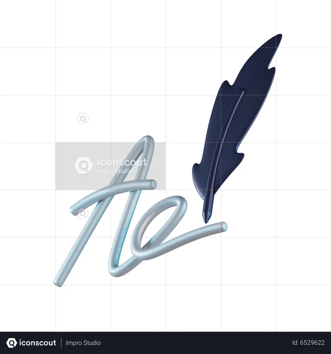 Signature  3D Icon