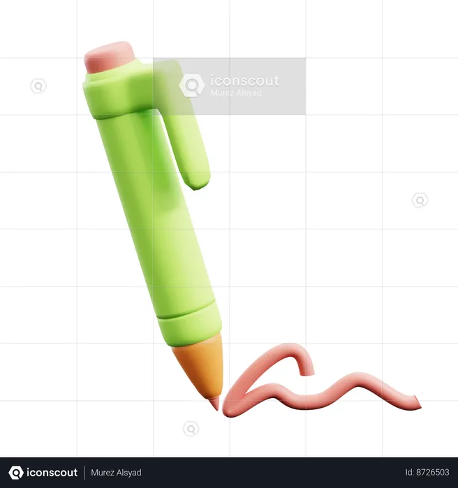 Signature Pen  3D Icon