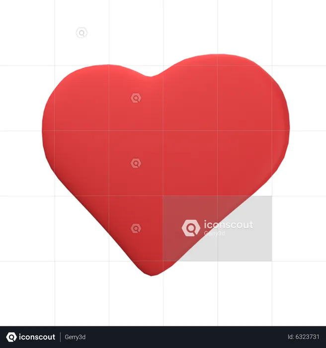 Signe du coeur  3D Icon