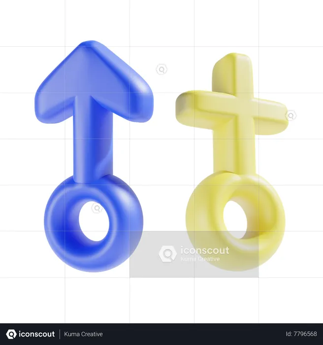 Signo de género  3D Icon