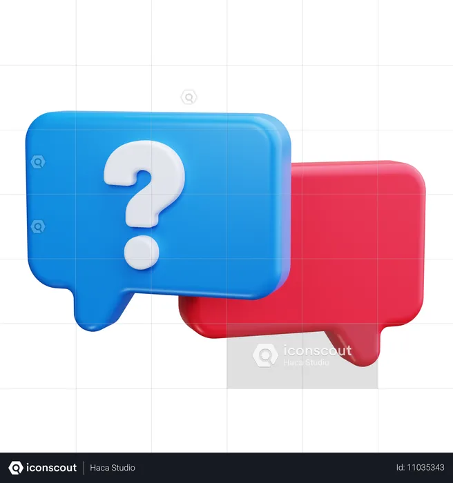 Signo de interrogación  3D Icon