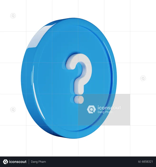 Signo de interrogación  3D Icon