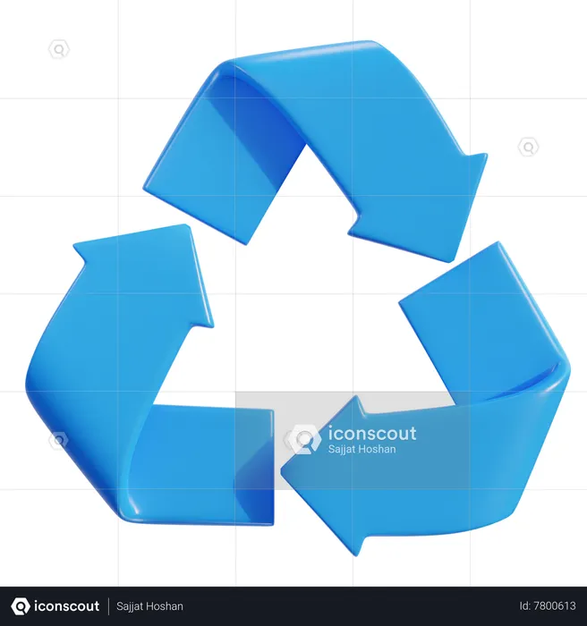 Signo de reciclaje  3D Icon