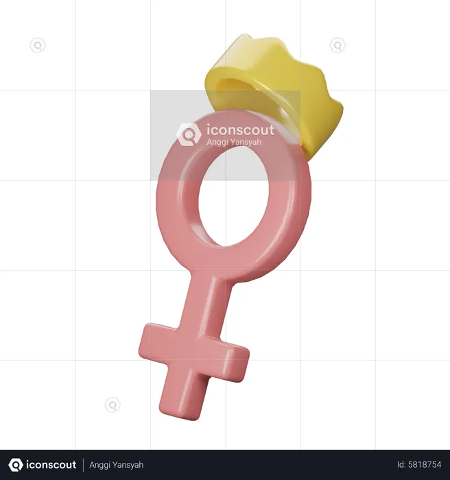 Signo femenino  3D Icon