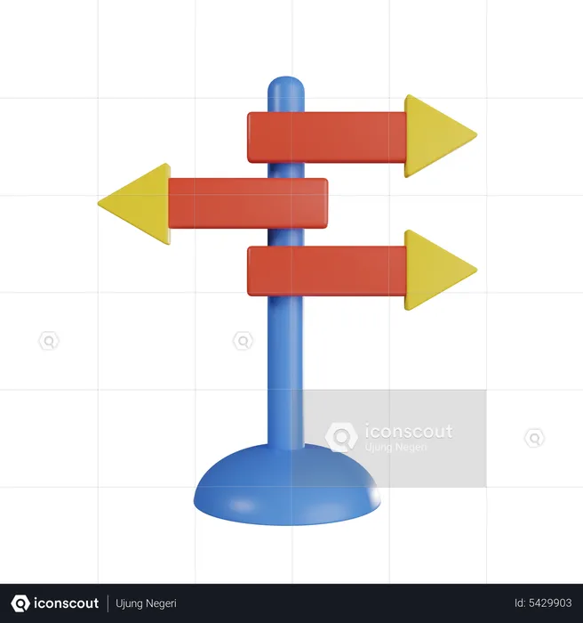 Signpost  3D Icon