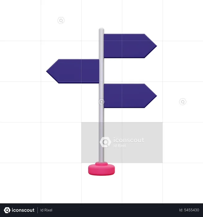 Signpost  3D Icon