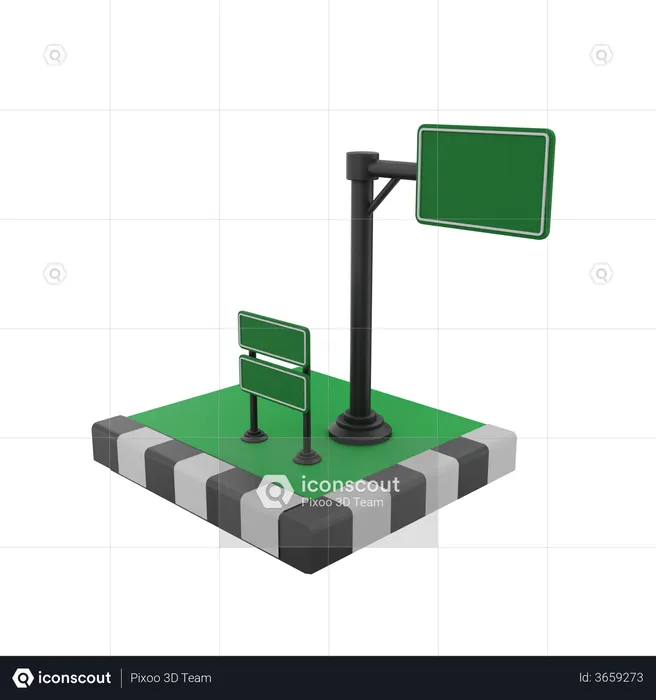 Signpost  3D Illustration