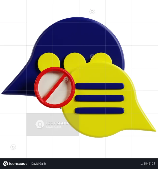Silenced Expressive Icons  3D Icon