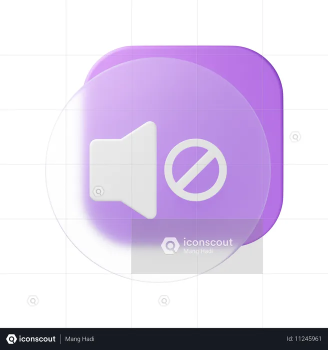 Silenciar  3D Icon