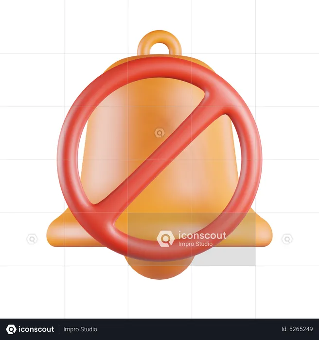 Silent mute notification  3D Icon