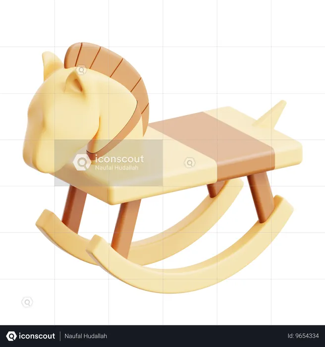 Silla de caballo  3D Icon