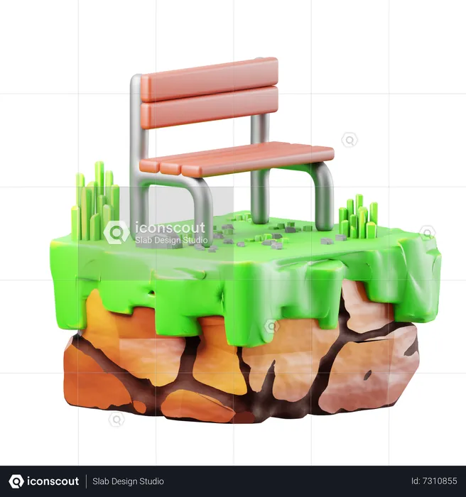 Silla de jardin  3D Icon