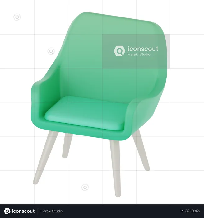 Silla de oficina  3D Icon