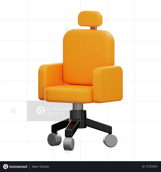 Silla de oficina  3D Icon