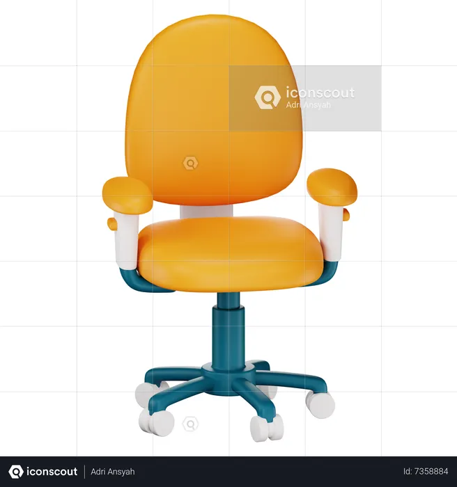 Silla de oficina  3D Icon