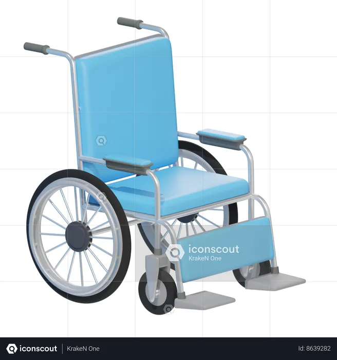 Silla de ruedas  3D Icon