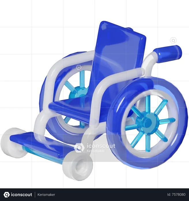 Silla de ruedas  3D Icon