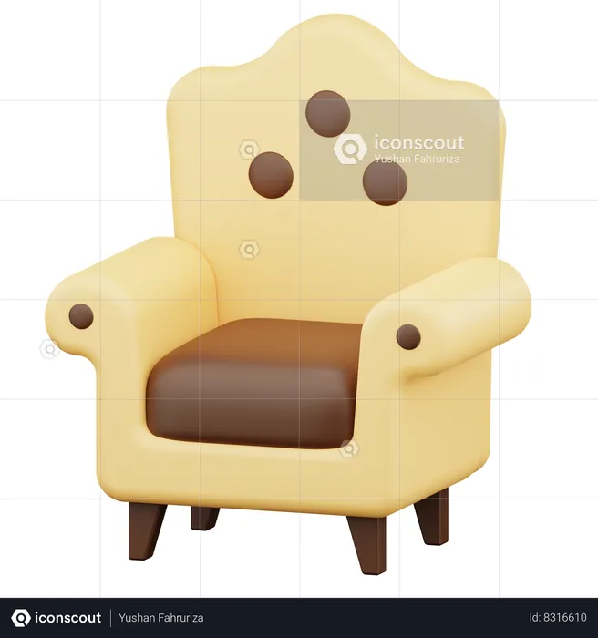 Sillón  3D Icon