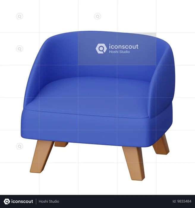 Sillón  3D Icon