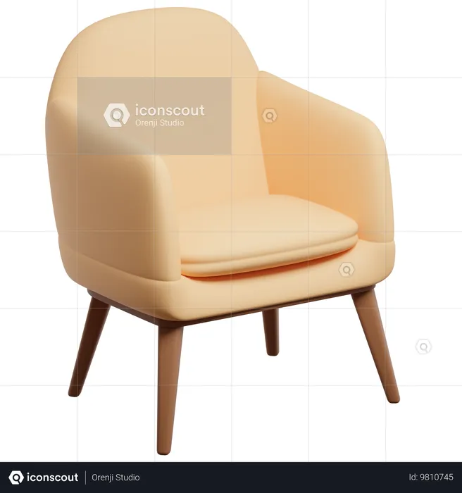 Sillón  3D Icon