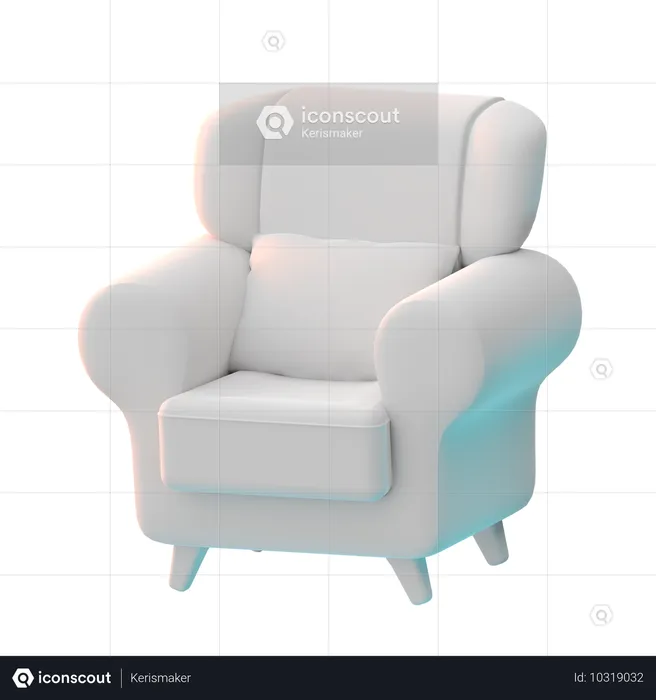 Sillón  3D Icon