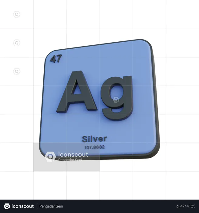 Silver  3D Illustration