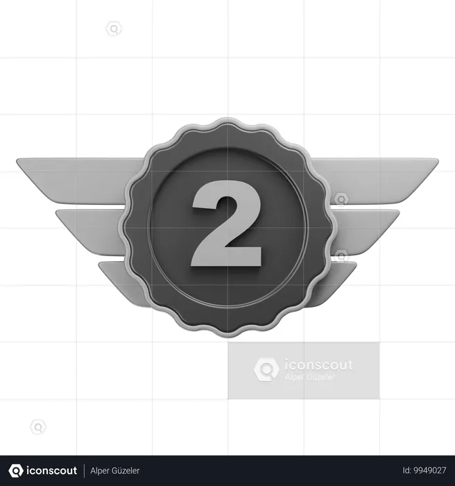 Silver Award  3D Icon