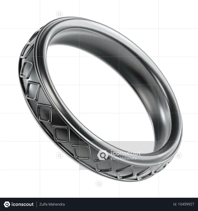 Silver Bracelet  3D Icon