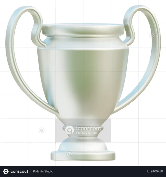 Silver Championship Trophy  3D Icon
