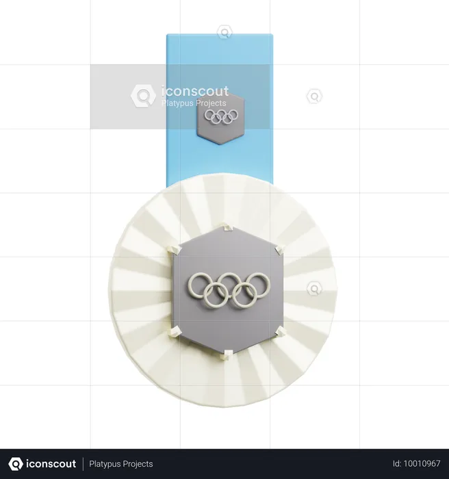 Silver Medal  3D Icon