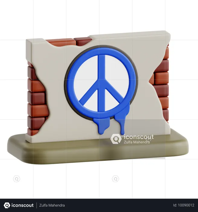 Símbolo de paz  3D Icon