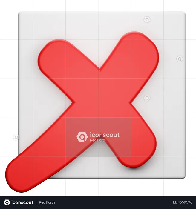 Símbolo de rechazo  3D Icon